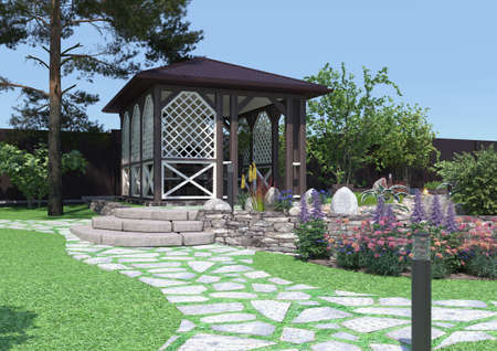 gazebo-path-columbia-commercial-landscaping